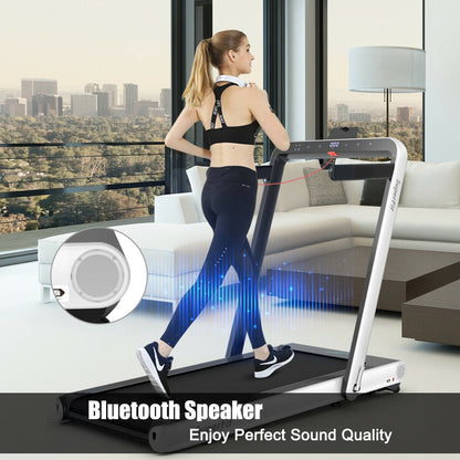 4.75HP 2 In 1 Folding Treadmill with Remote APP Control