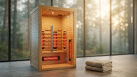 Heliox LuminaWood Infrared Sauna Cabin — Lifestyle