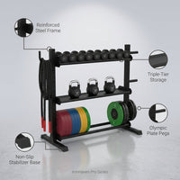 IronHaven Pro Series Weight Rack — infographic