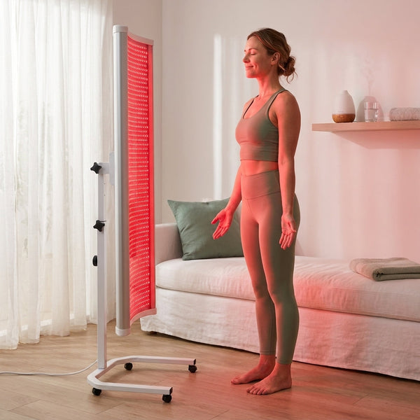 Red Light Therapy Panel Designed for Muscle Recovery, Curved Full-Body Design, Medical-Grade LED Arrays