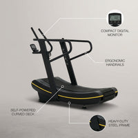 StrideForm ApexCurve Manual Treadmill — infographic