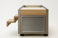 Cold Plunge Tub Designed for Fast Cooling, Integrated Side Chiller, 316L Stainless Basin, Digital Display