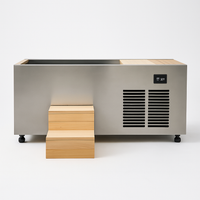 Cold Plunge Tub Designed for Fast Cooling, Integrated Side Chiller, 316L Stainless Basin, Digital Display