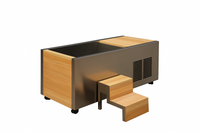 Cold Plunge Tub Designed for Fast Cooling, Integrated Side Chiller, 316L Stainless Basin, Digital Display