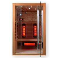 Infrared Sauna Cabin Designed for Home Wellness, FSC-Certified Wood, Multi-Zone Heating, Digital Controls