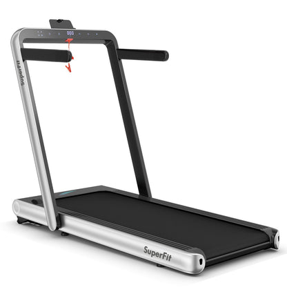 4.75HP 2 In 1 Folding Treadmill with Remote APP Control